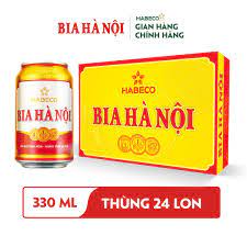 THÙNG 24 LON BIA HÀ NỘI 330ML